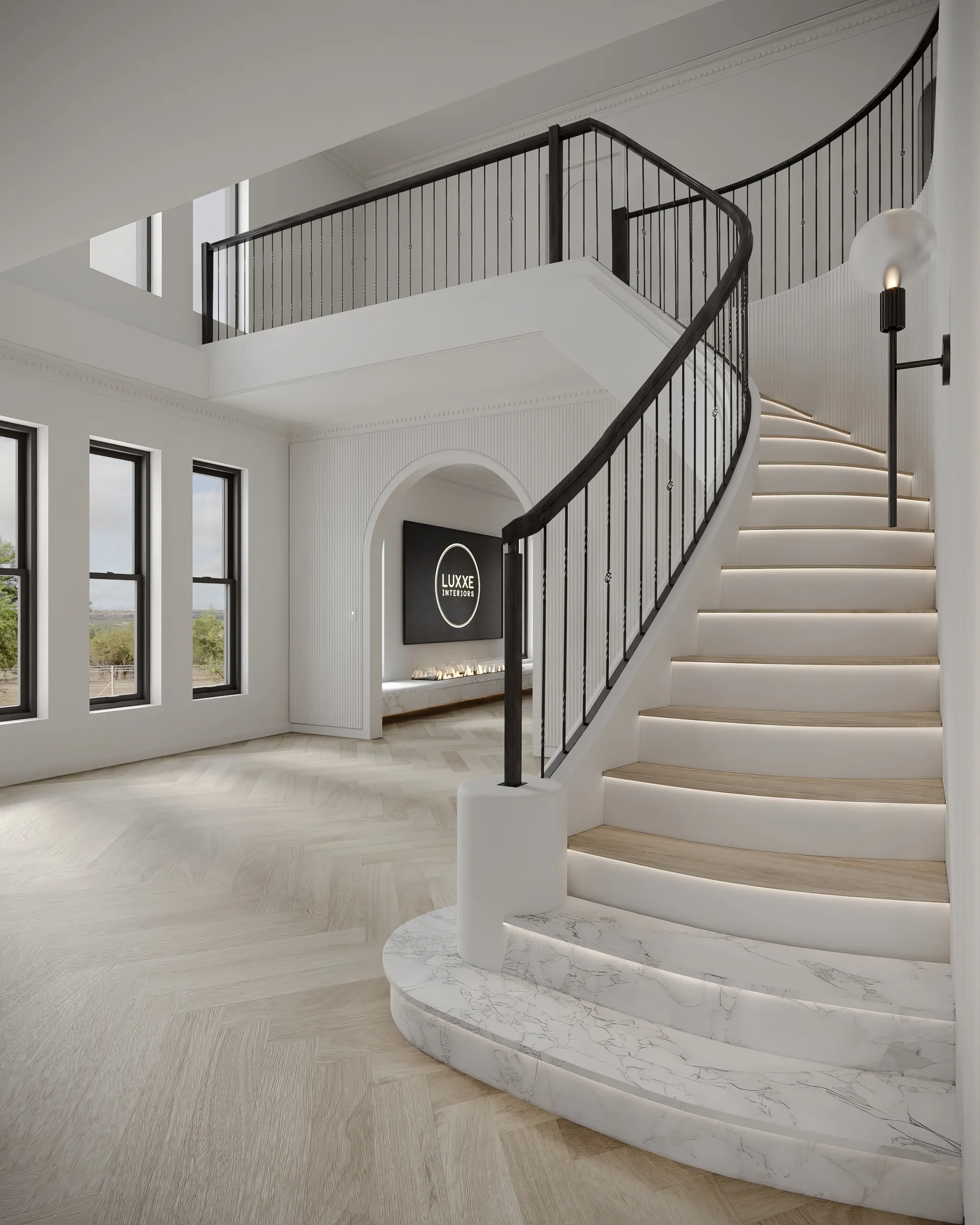 Hillside interior design by Luxxe Interiors